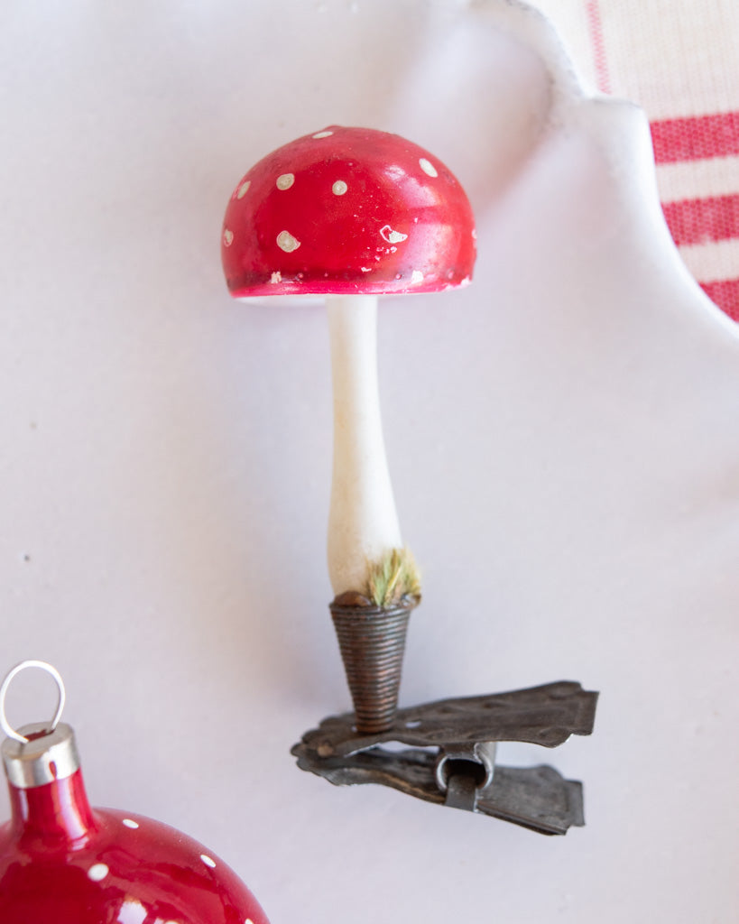 Vintage European Ornament - Mushrooms III