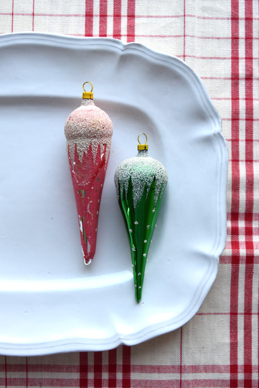 Vintage European Ornament - Bright Icicles