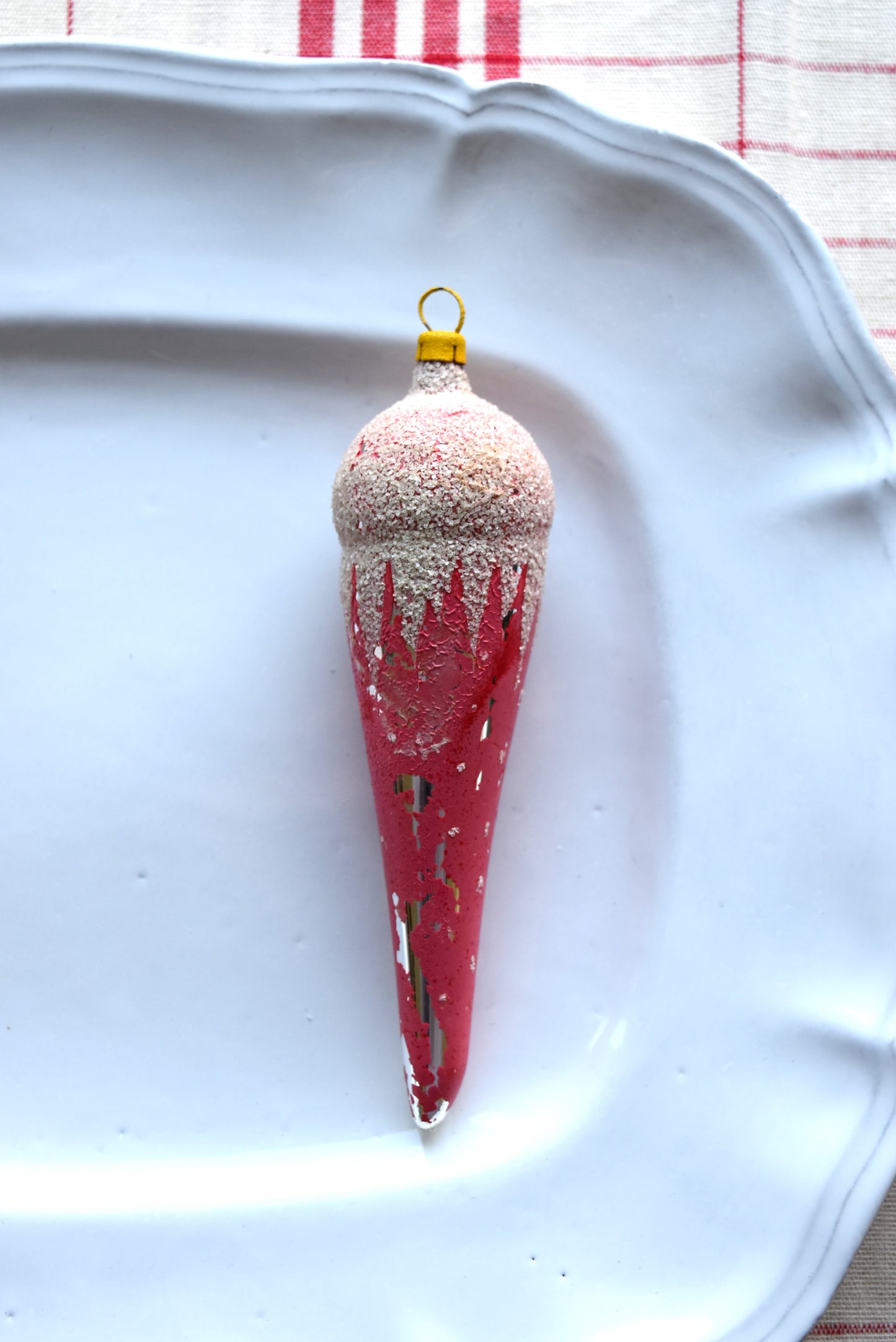 Vintage European Ornament - Bright Icicles