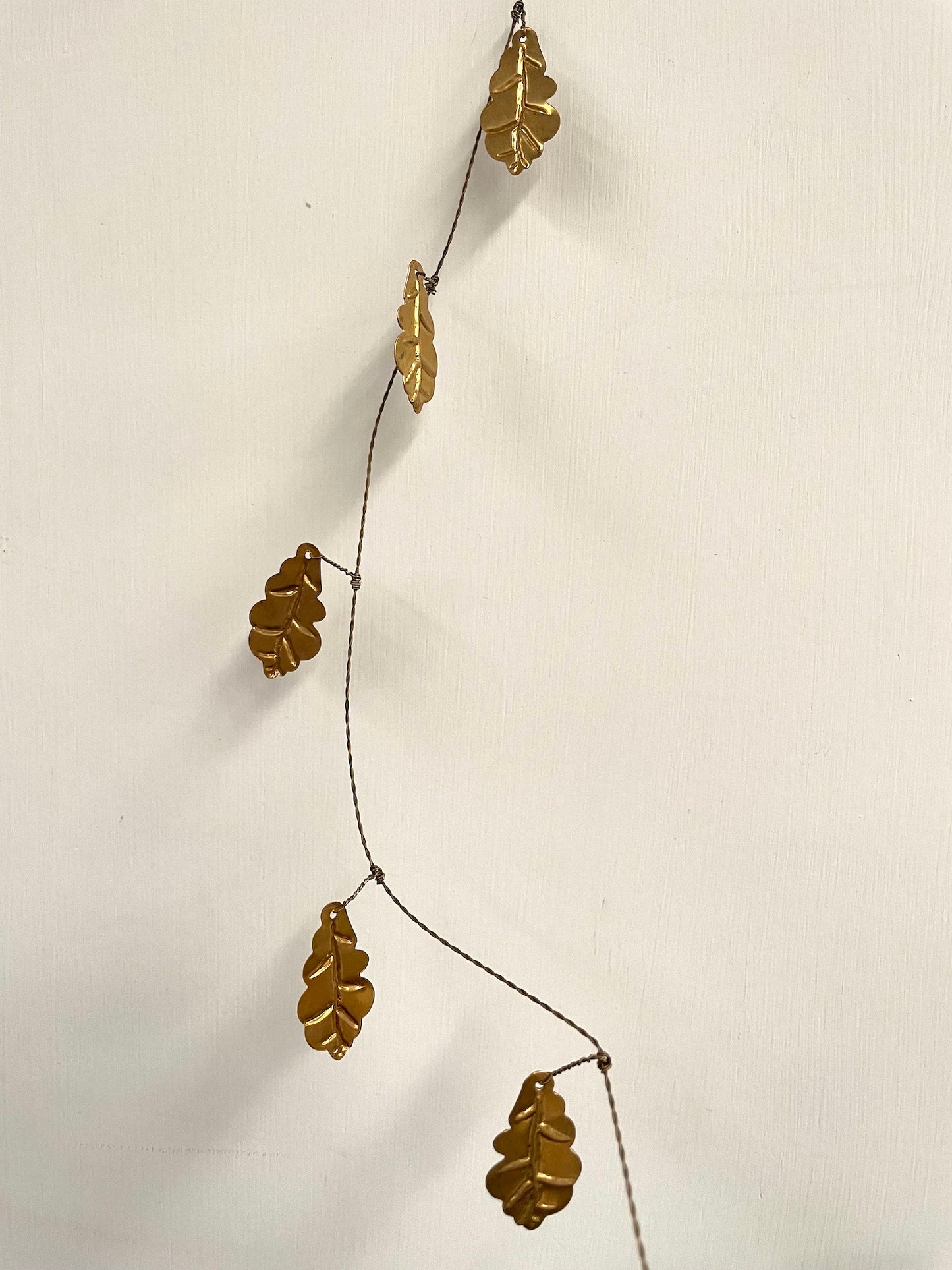 Walther & Co. Brass Oak Leaf Garland