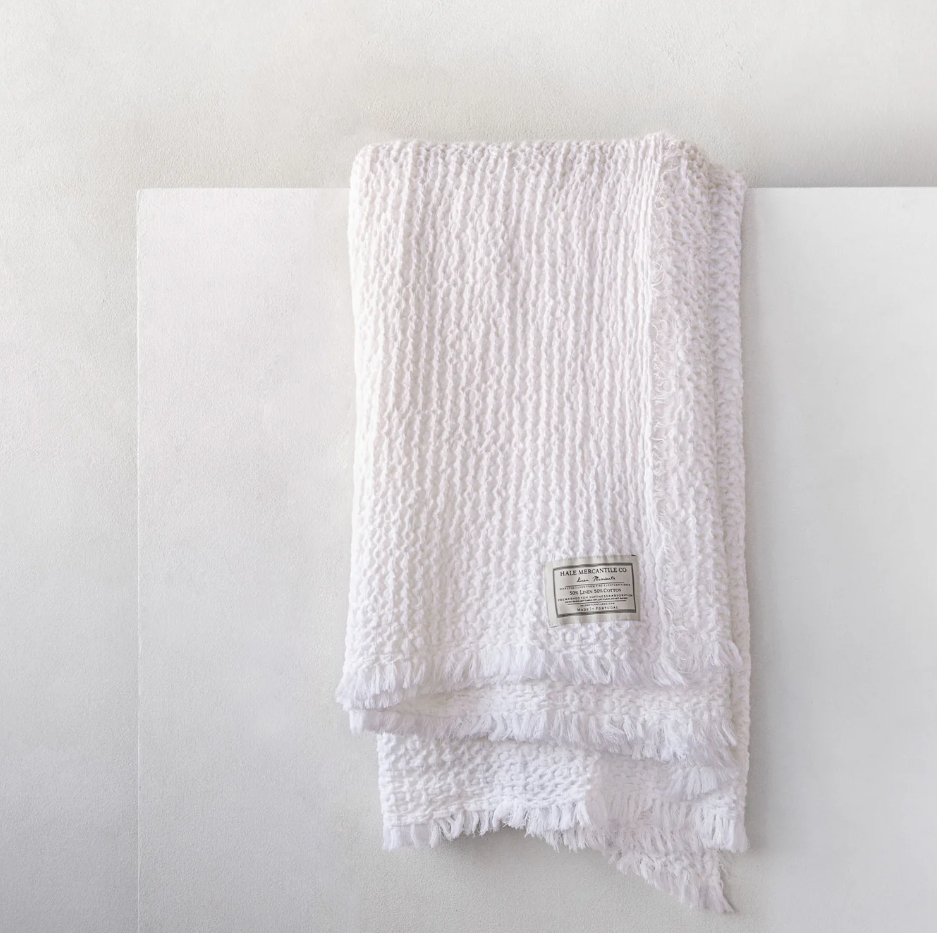 Hale Mercantile 'Flocca' Linen Blanket