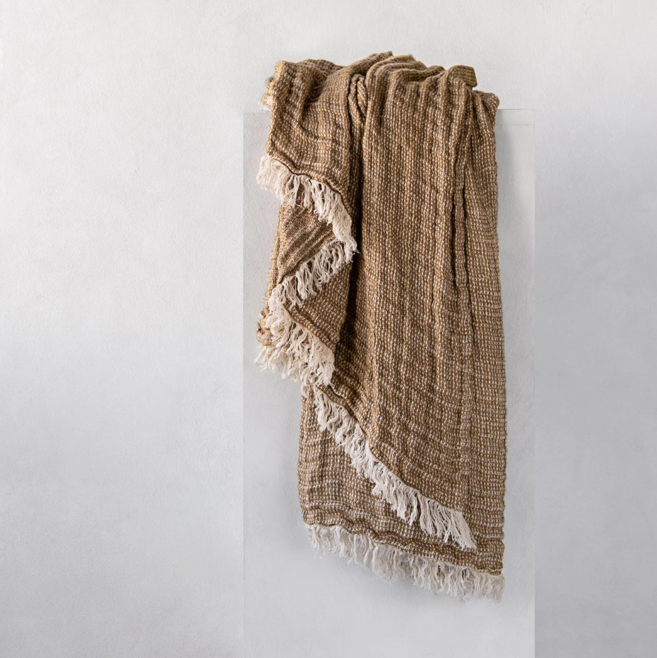 Hale Mercantile 'Crush' Linen Throw Blanket