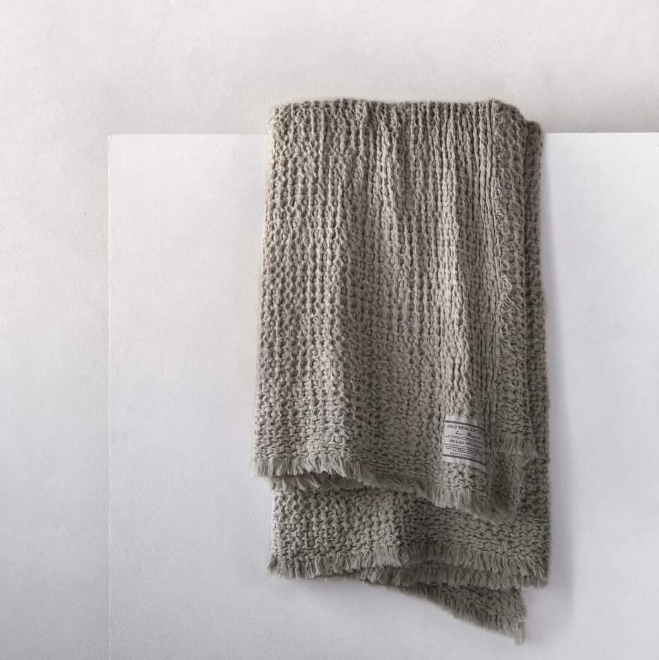 Hale Mercantile 'Flocca' Linen Blanket