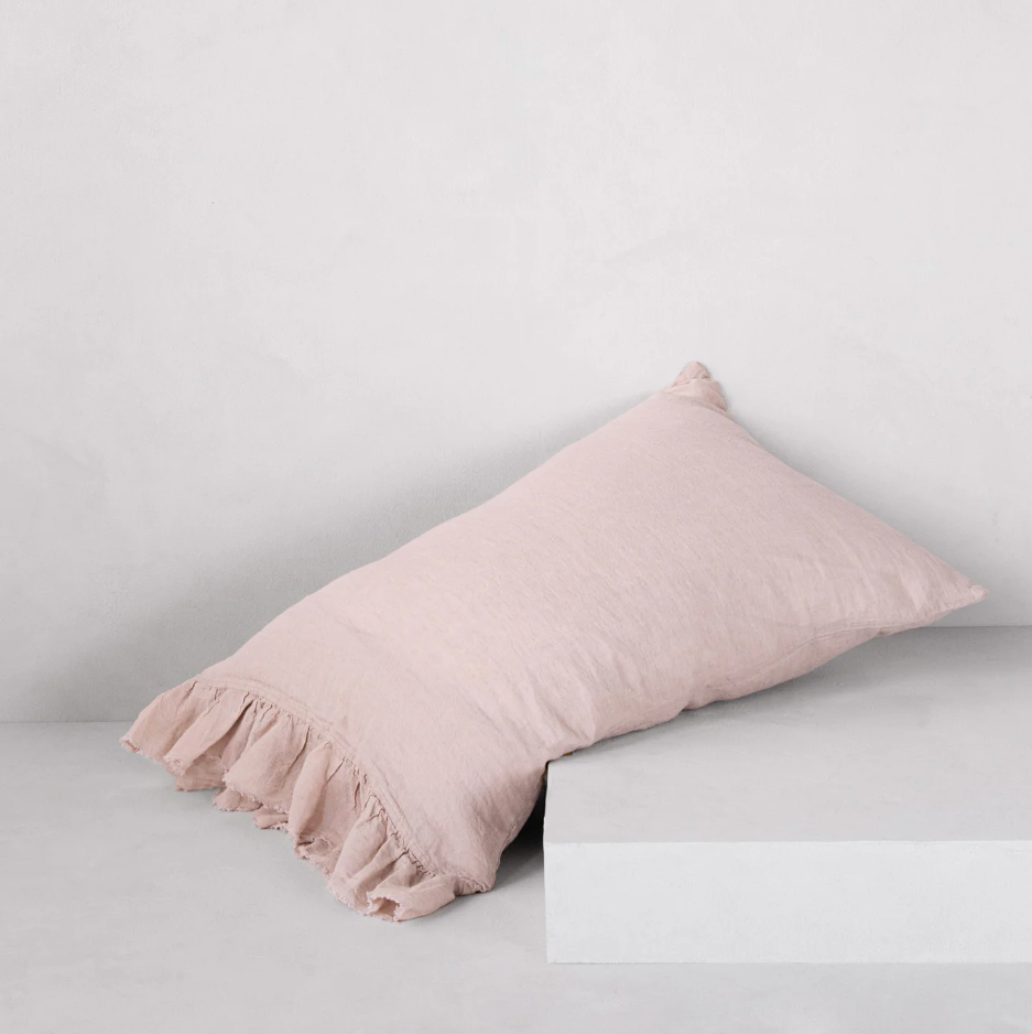 Hale Mercantile 'Kristine' Frill End Standard Linen Pillowcase