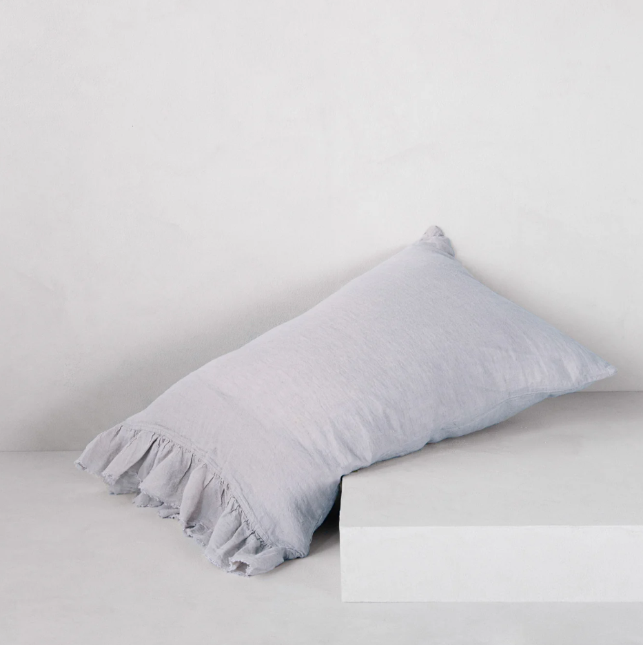 Hale Mercantile 'Kristine' Frill End Standard Linen Pillowcase