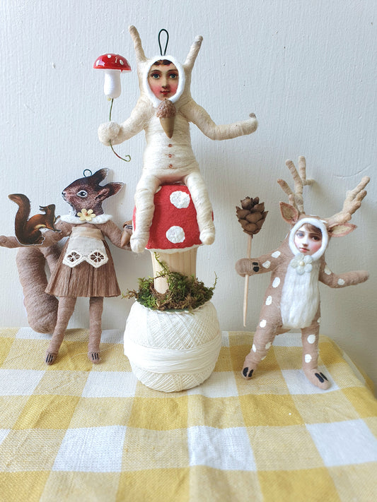 Vintage by Crystal Handspun Cotton Woodland Friends