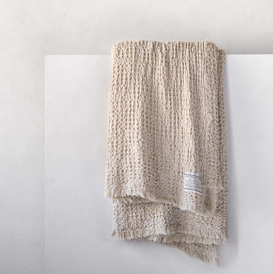 Hale Mercantile 'Flocca' Linen Blanket