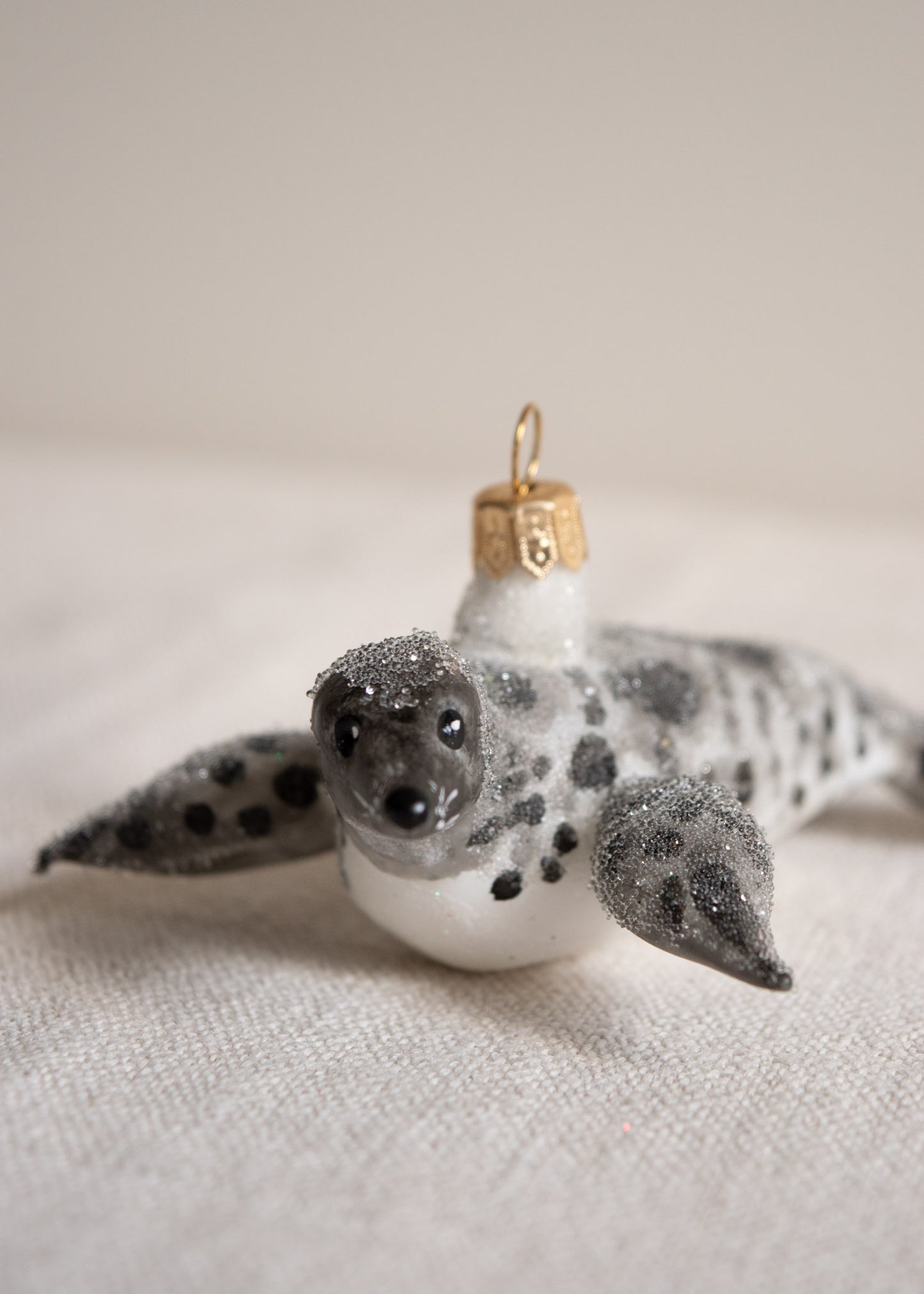 Polish Glass Christmas Ornament - Spotted Seal