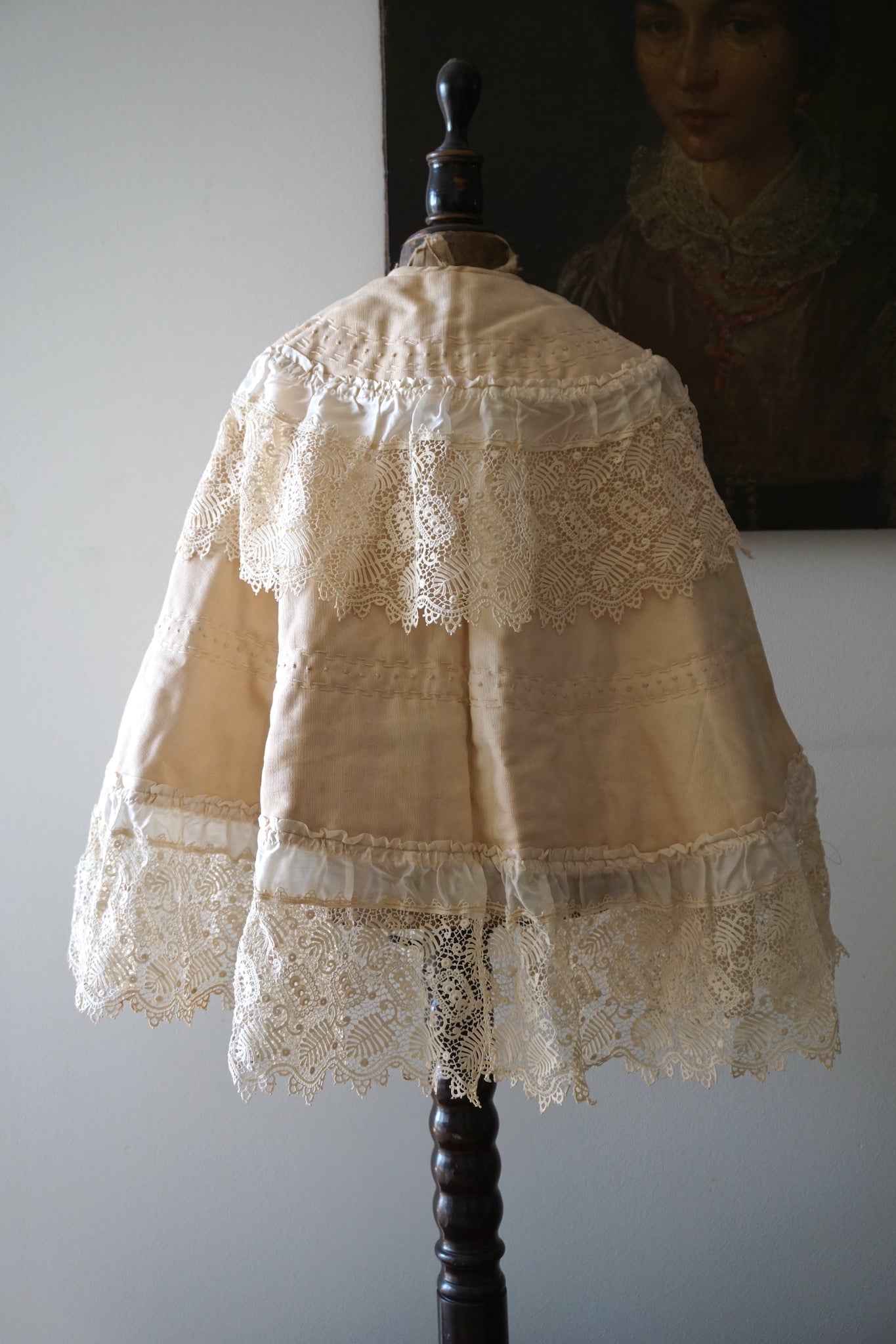 Antique French Christening Cape