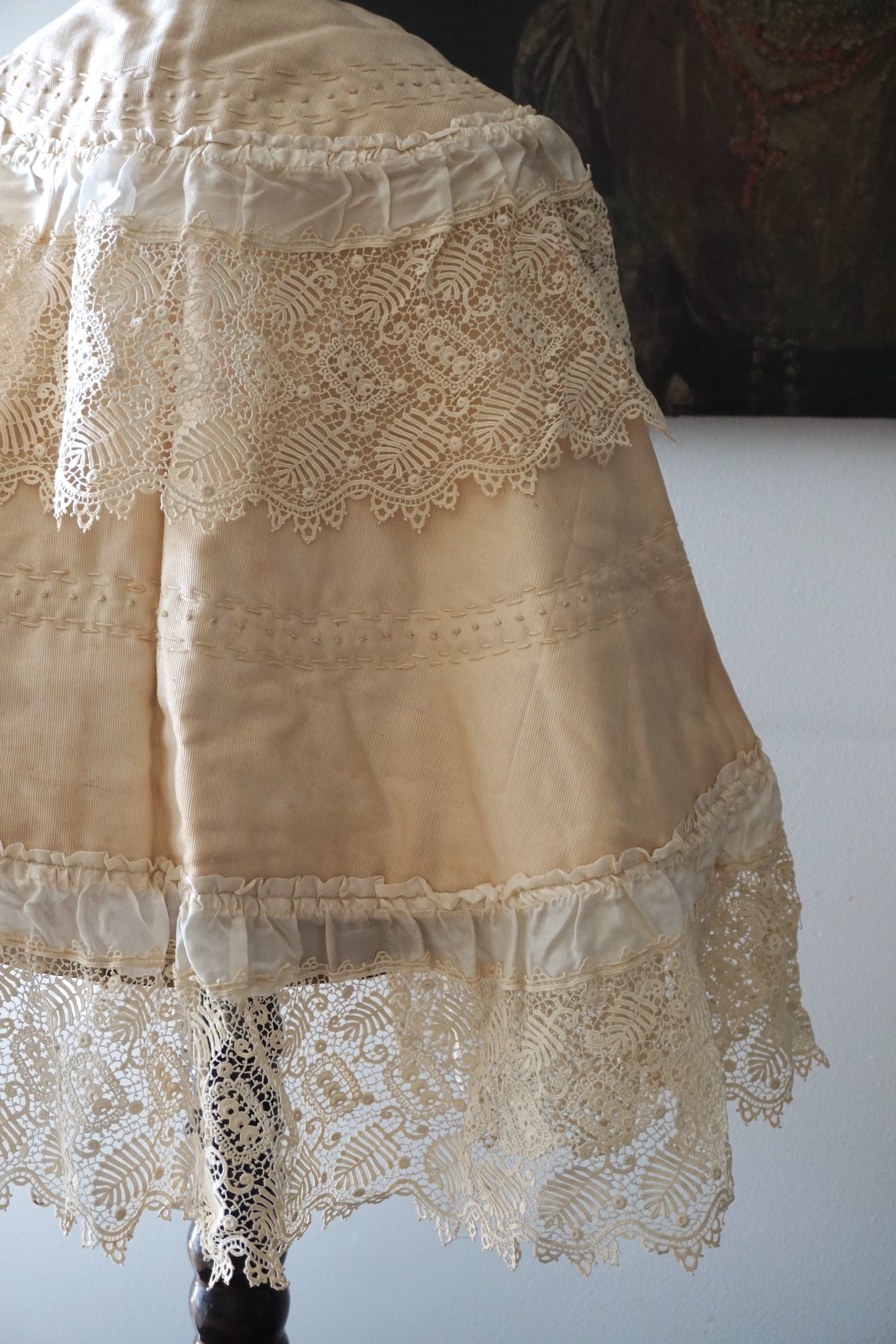 Antique French Christening Cape