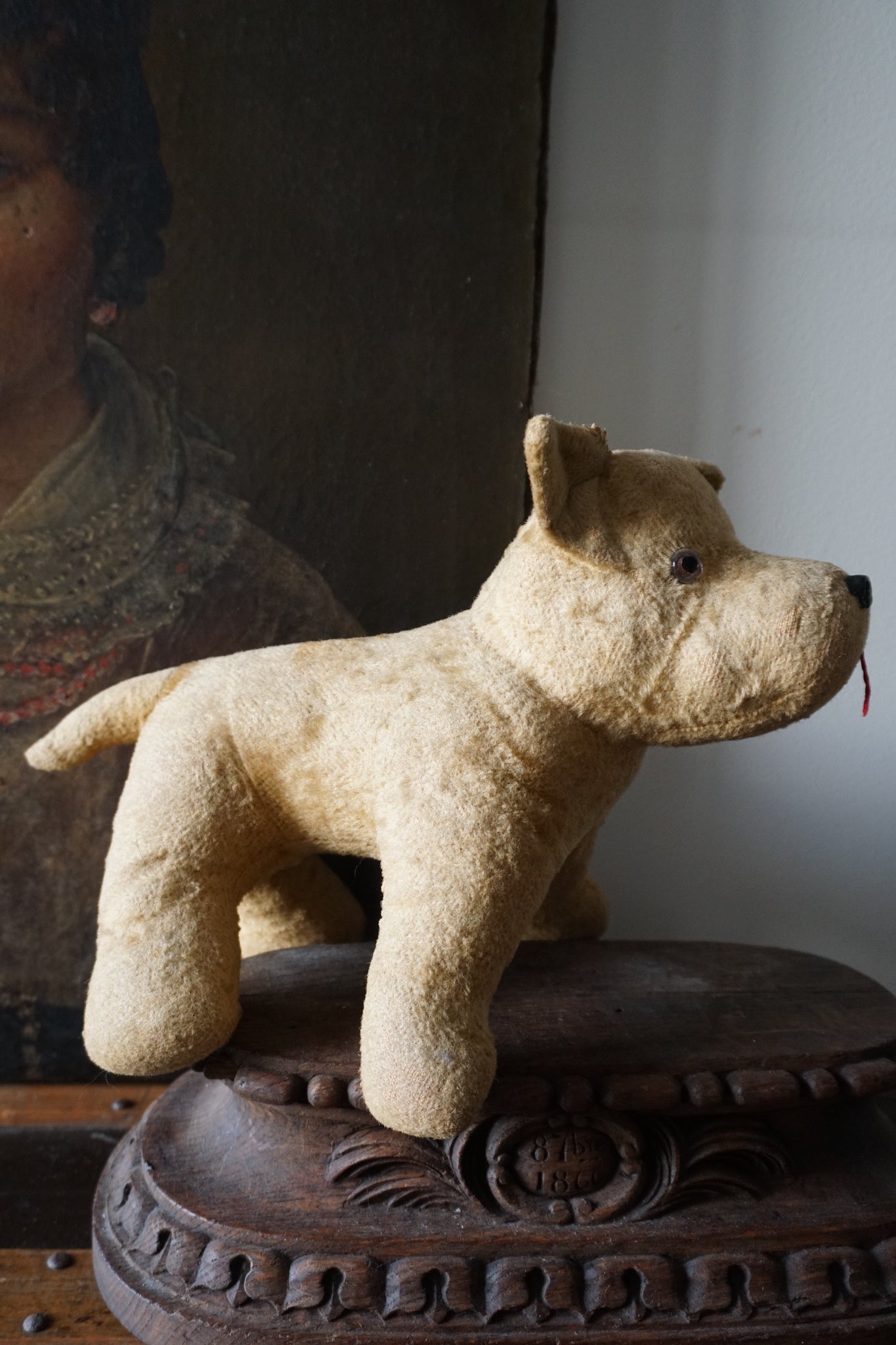 Antique French Time-Worn Dog