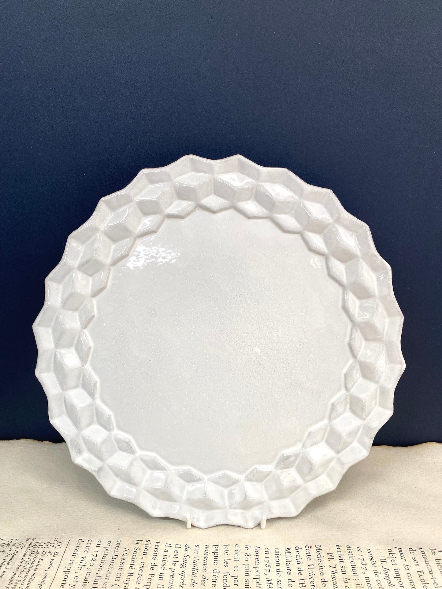 Astier de Villatte Cube Dinner Plate