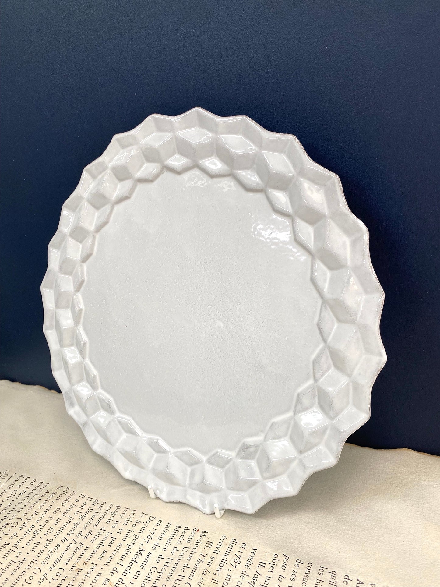 Astier de Villatte Cube Dinner Plate