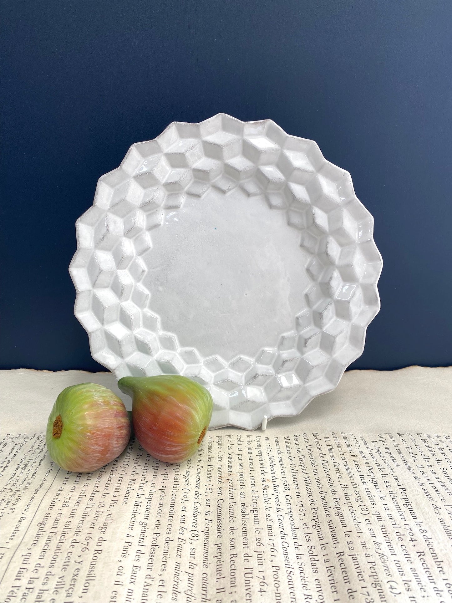 Astier de Villatte Cube Soup Plate