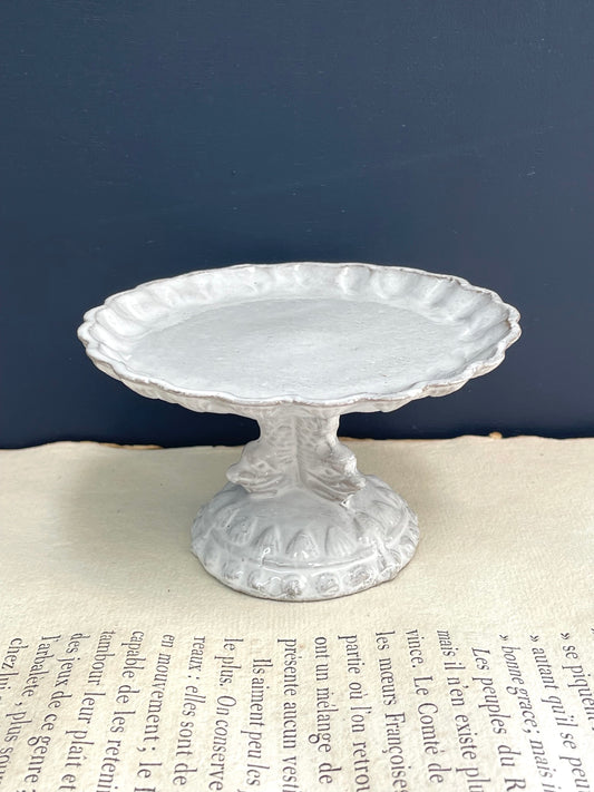 Astier de Villatte Dauphins Small Dish on Stand