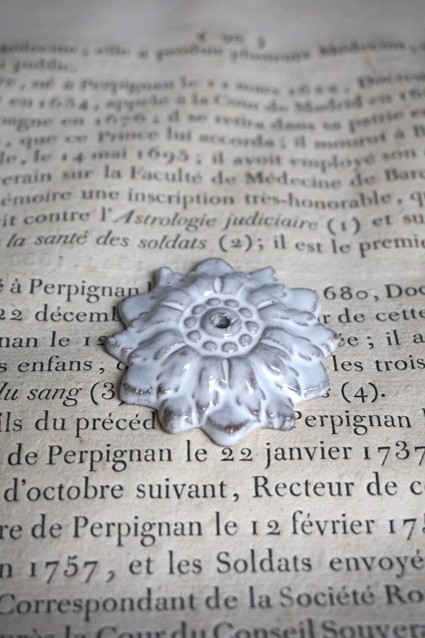 Astier de Villatte Emilie Incense Holder