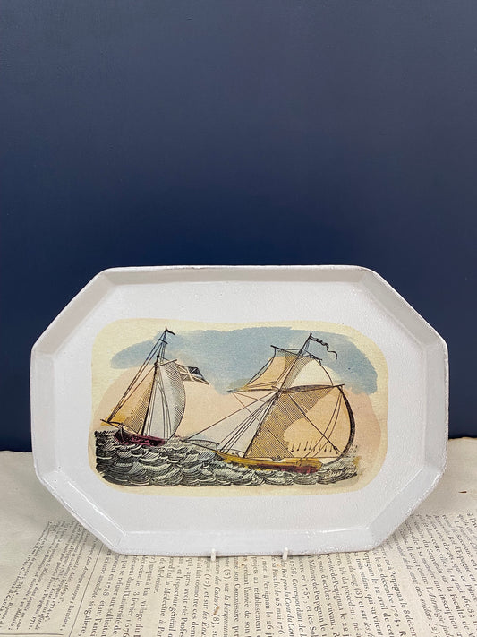 Astier de Villatte John Derian Sailboats Platter