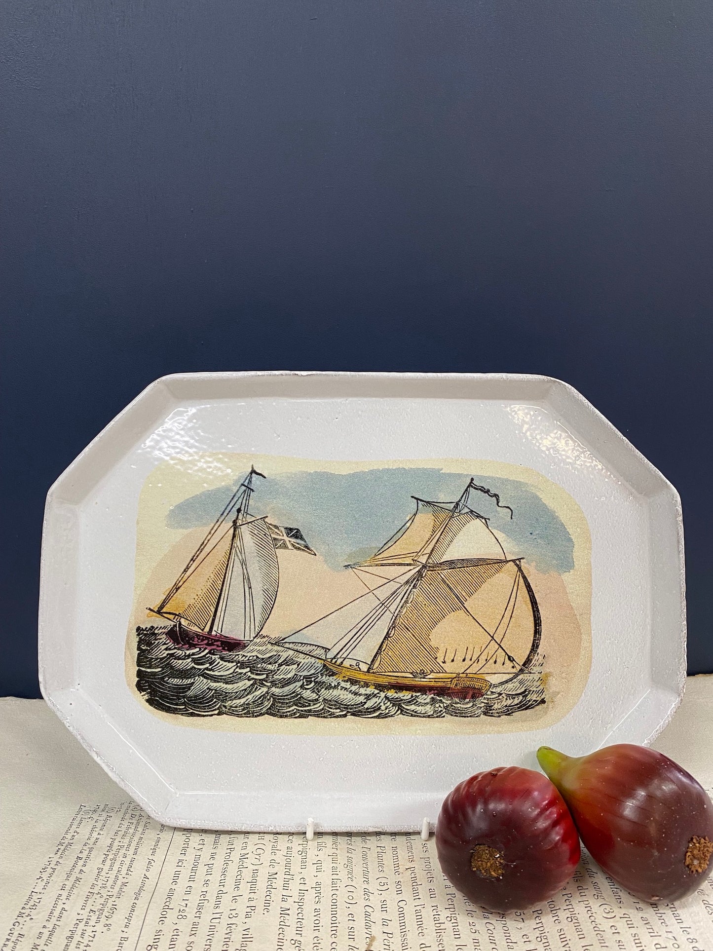 Astier de Villatte John Derian Sailboats Platter