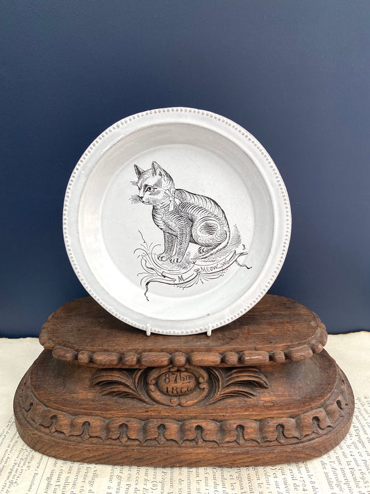 Astier de Villatte John Derian Scenario Cat Soup Plate