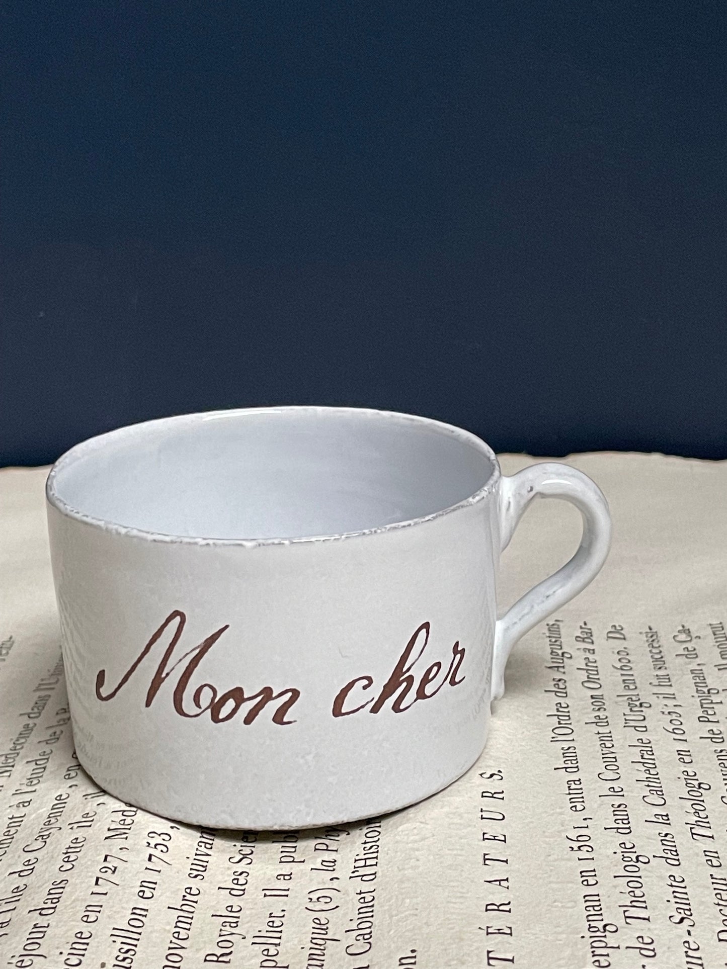 Astier de Villatte John Derian 'Mon Cher' Cup