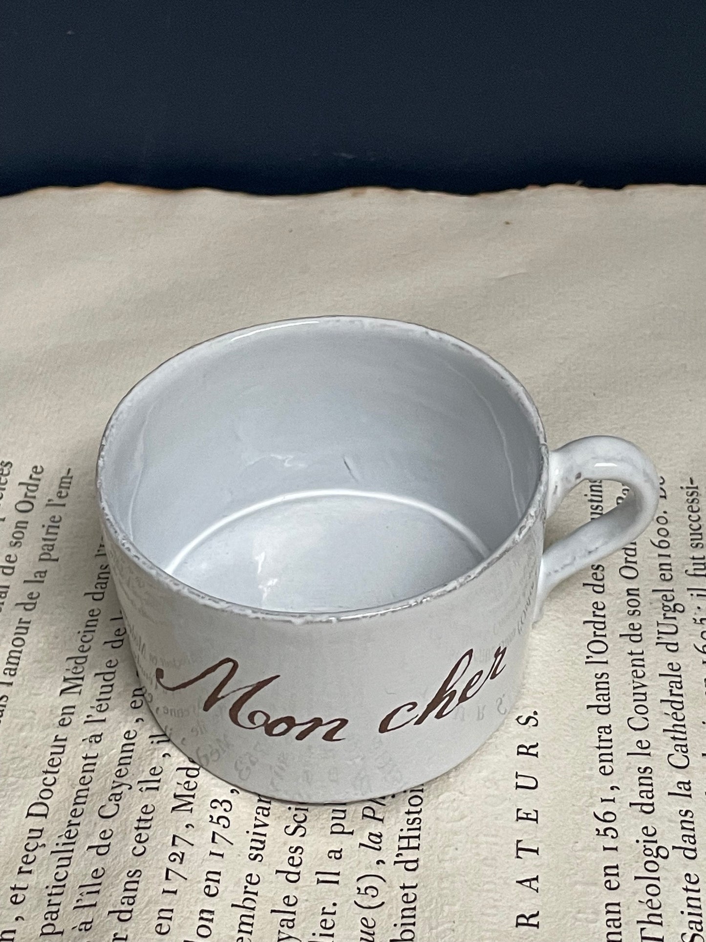 Astier de Villatte John Derian 'Mon Cher' Cup