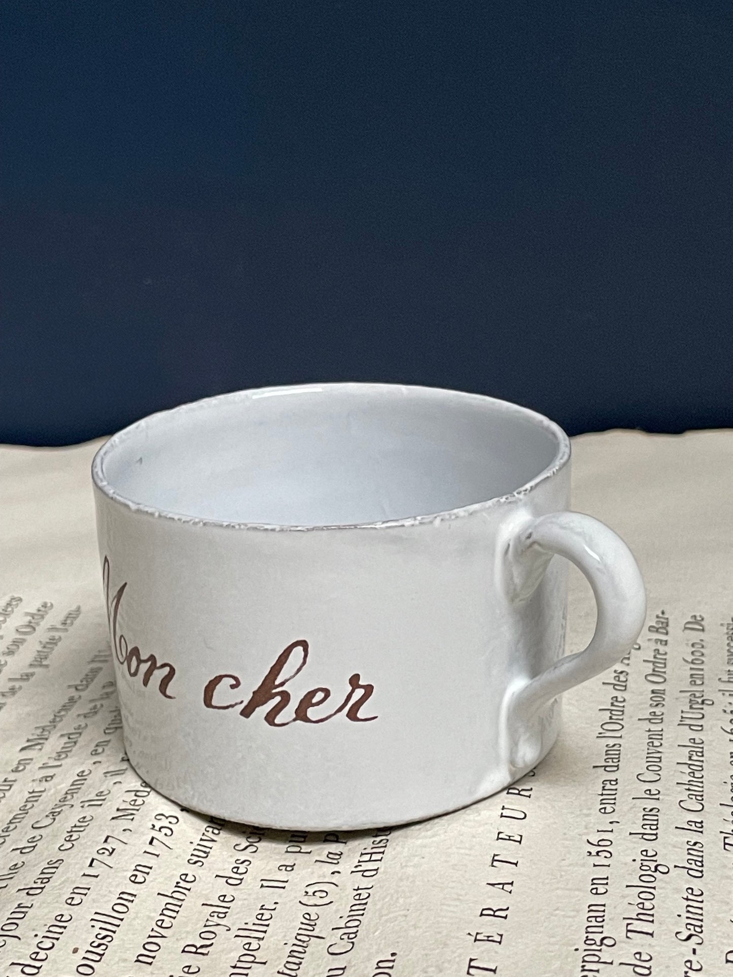 Astier de Villatte John Derian 'Mon Cher' Cup