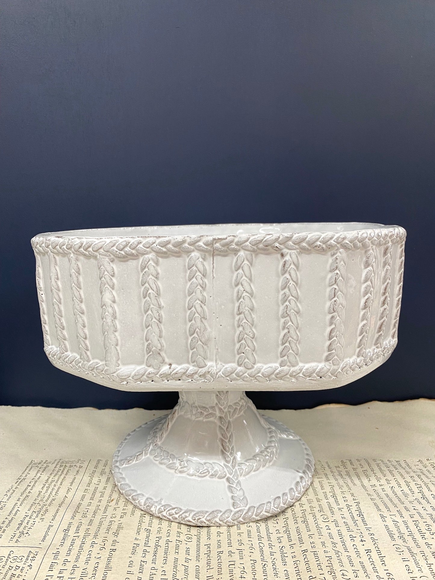 Astier de Villatte Josephine Bowl on Stand