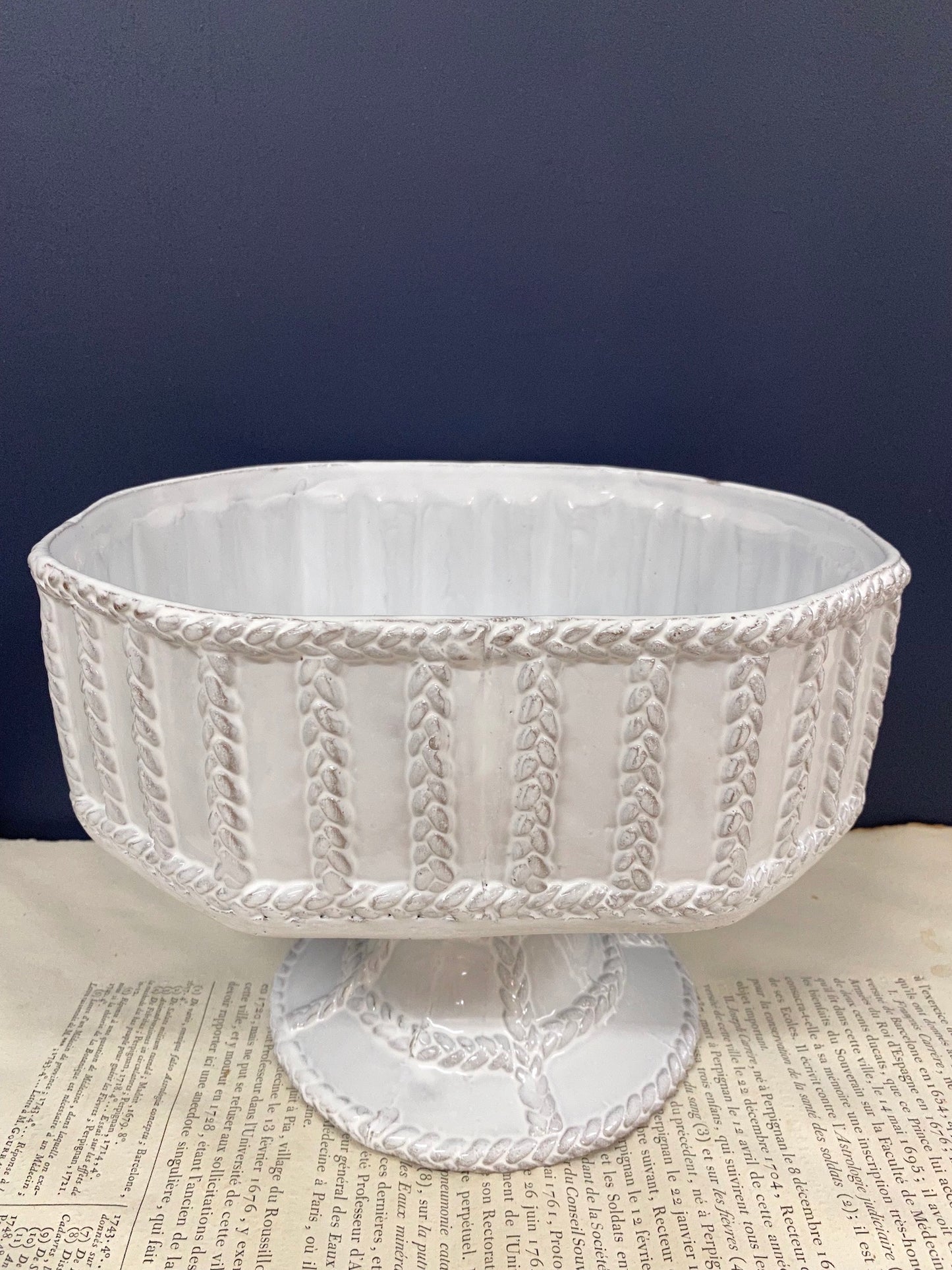 Astier de Villatte Josephine Bowl on Stand