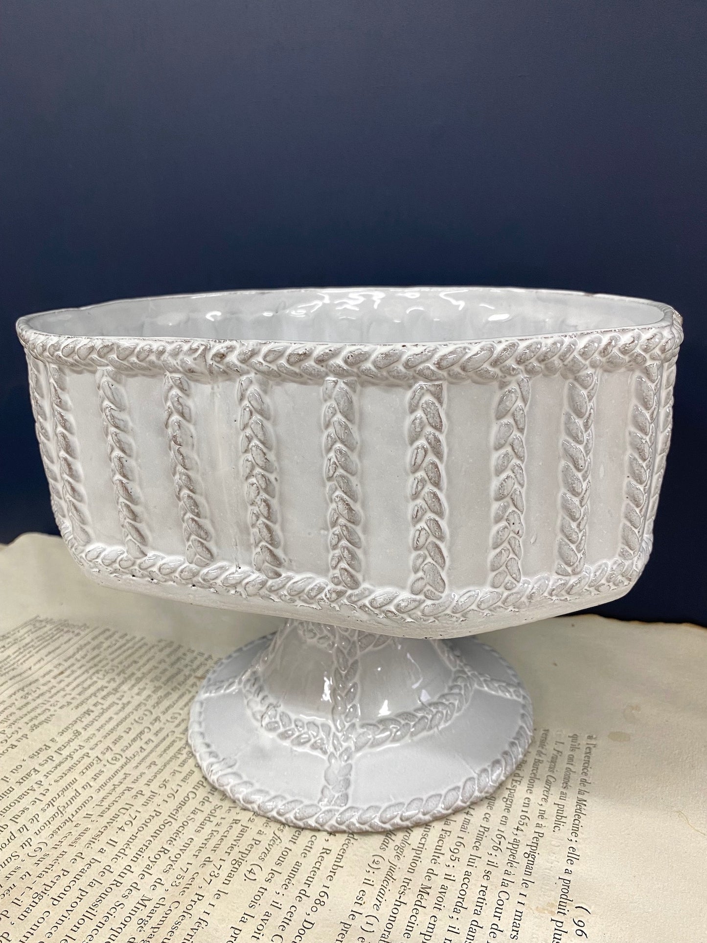 Astier de Villatte Josephine Bowl on Stand