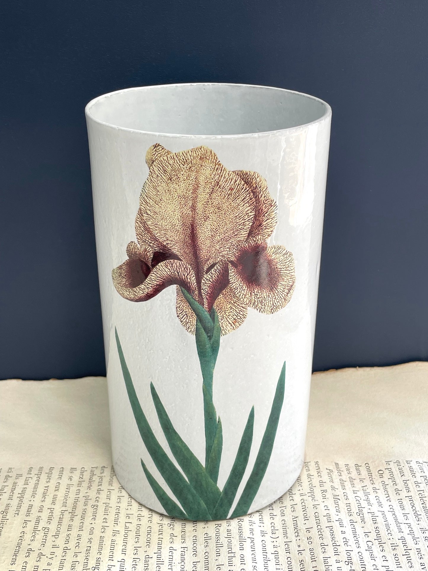 Astier de Villatte Large Iris Vase