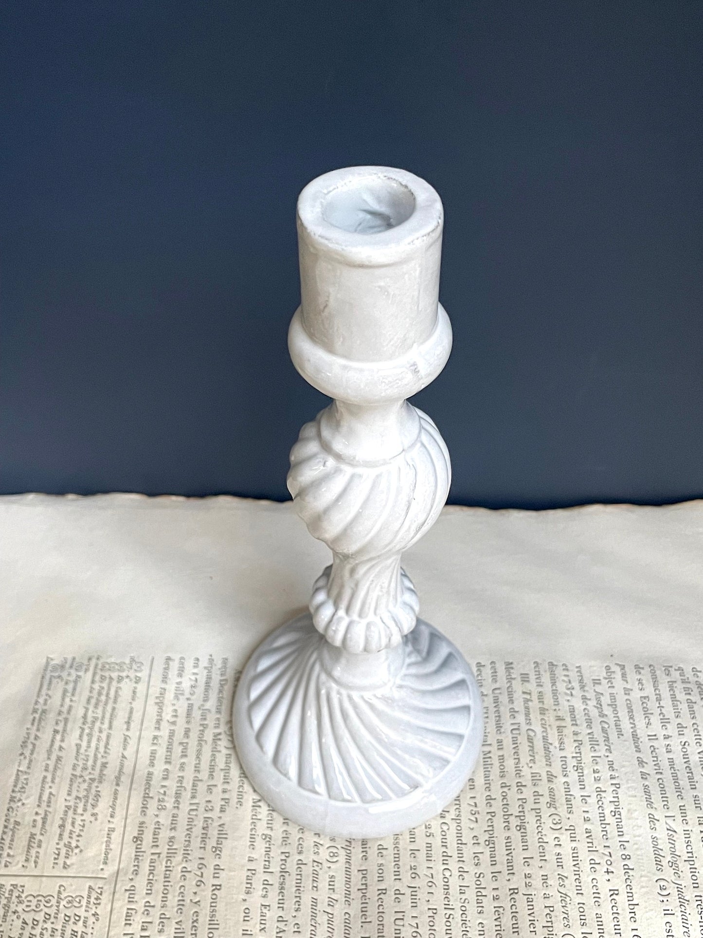 Astier de Villatte Large Peggy Candlestick