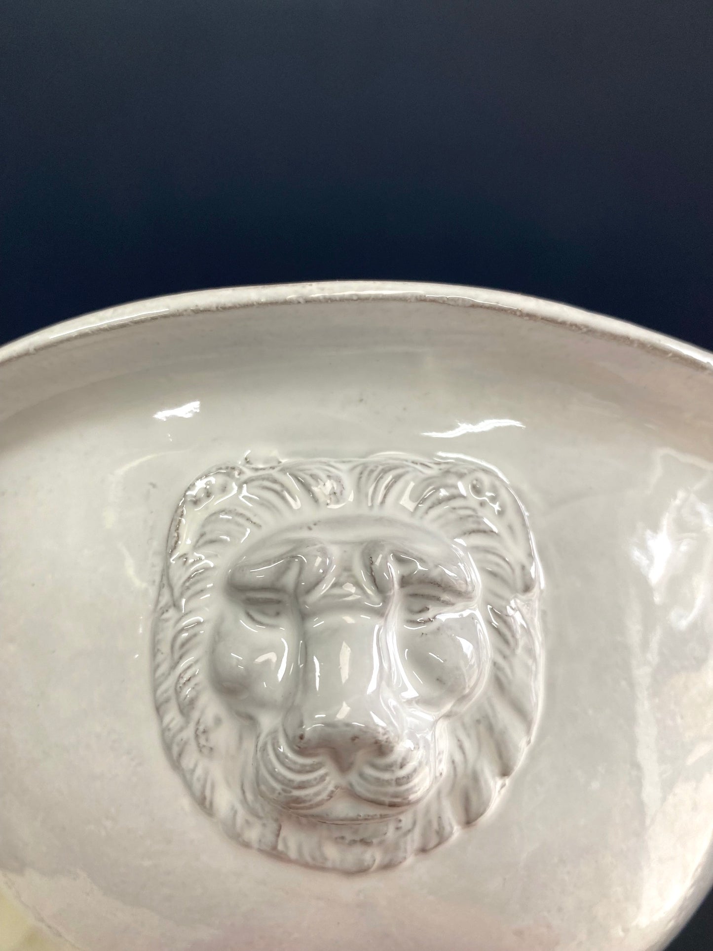 Astier de Villatte Lion Bowl on Stand