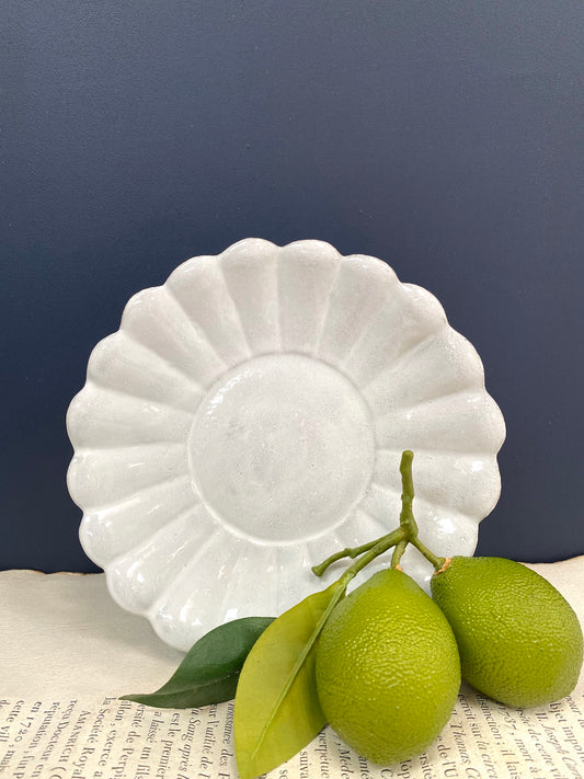 Astier de Villatte Marguerite Dessert Plate