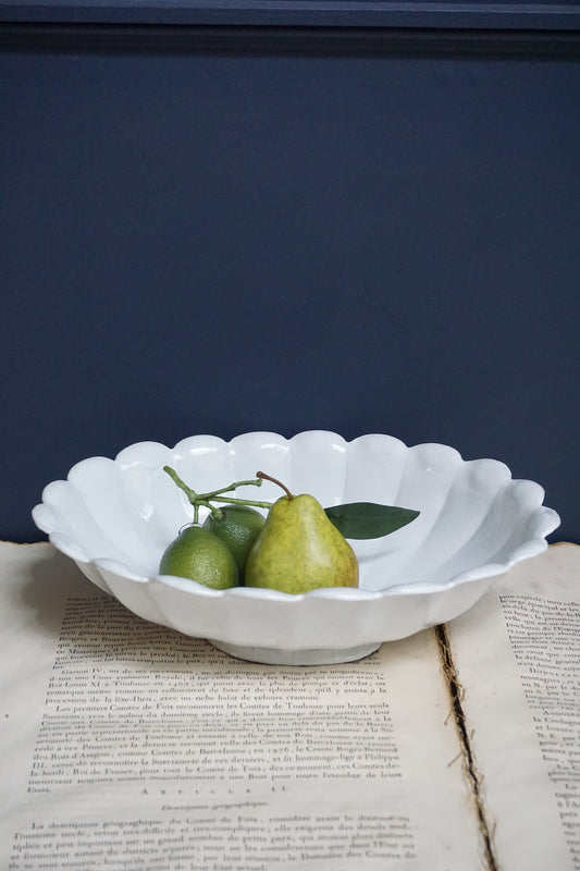 Astier de Villatte Marguerite Platter on Low Stand