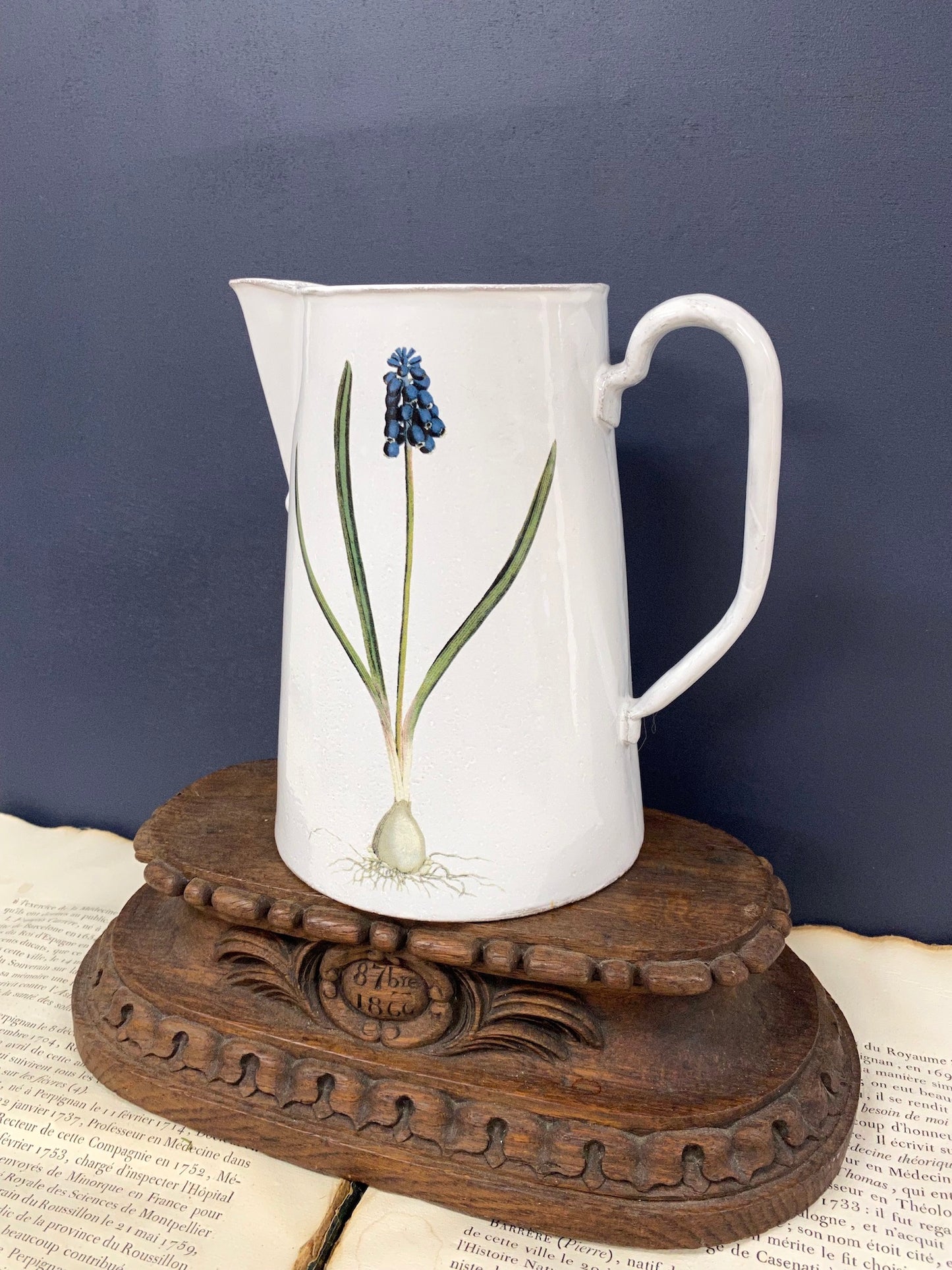 Astier de Villatte Muscari Pitcher Vase