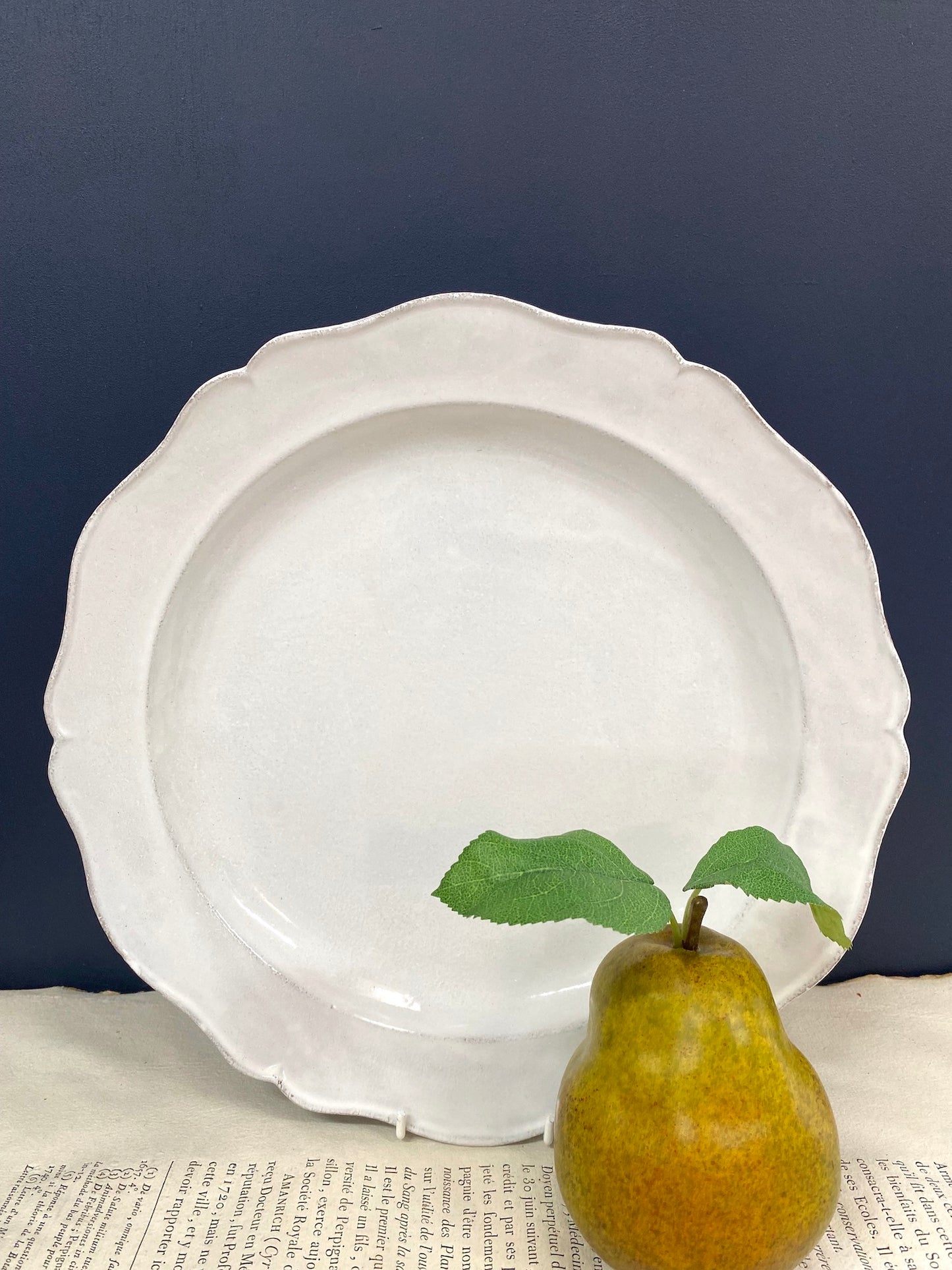 Astier de Villatte Round Bac Platter