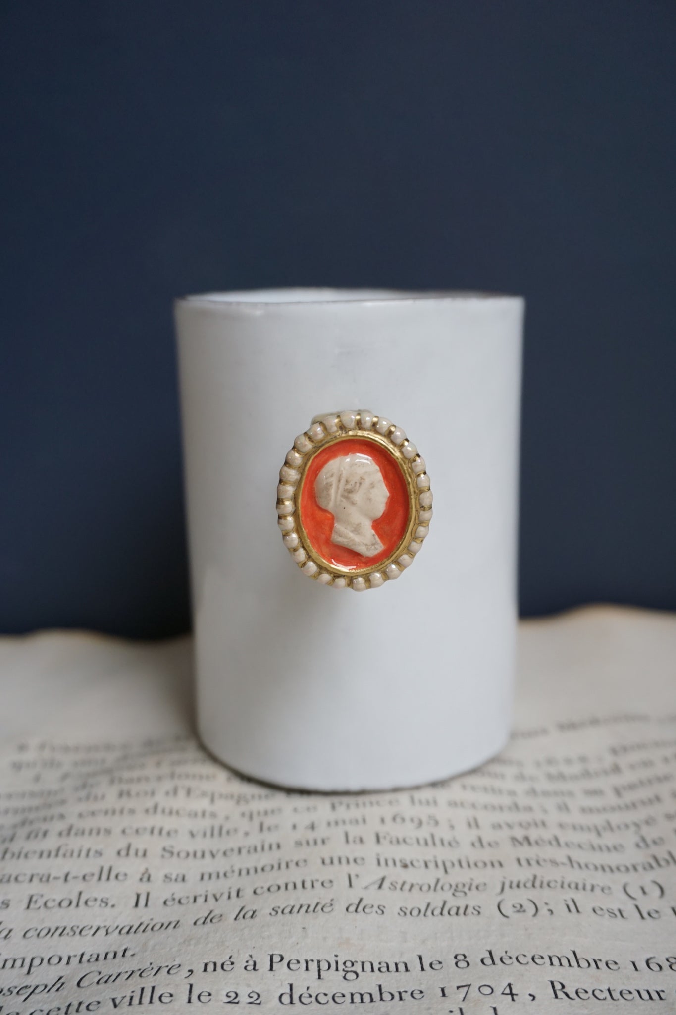 Astier de Villatte Serena Woman Cameo Ring Cup