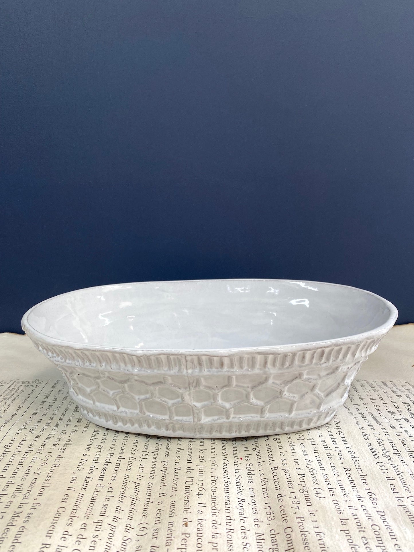 Astier de Villatte Small Basket Salad Bowl