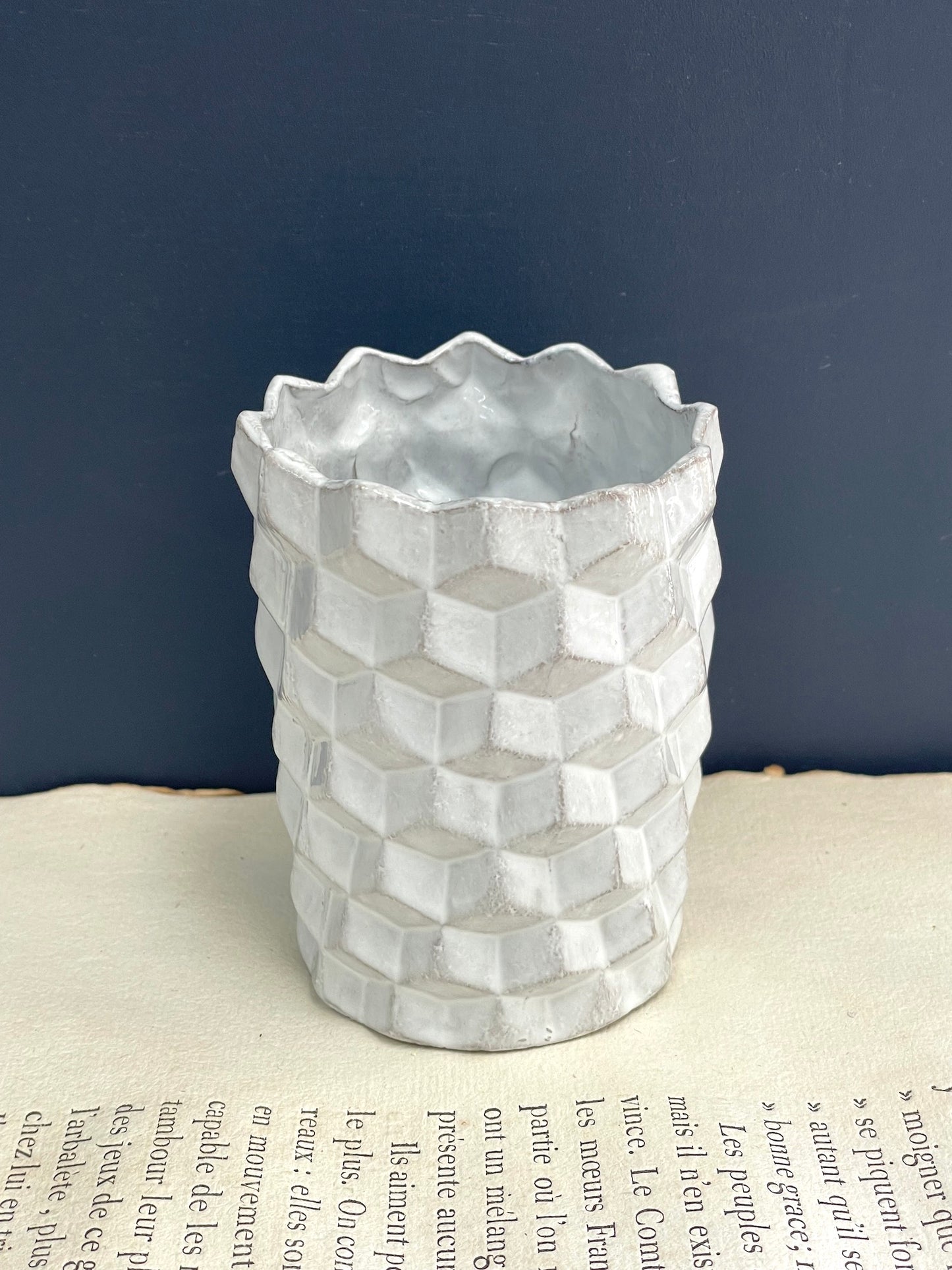 Astier de Villatte Small Cube Vase