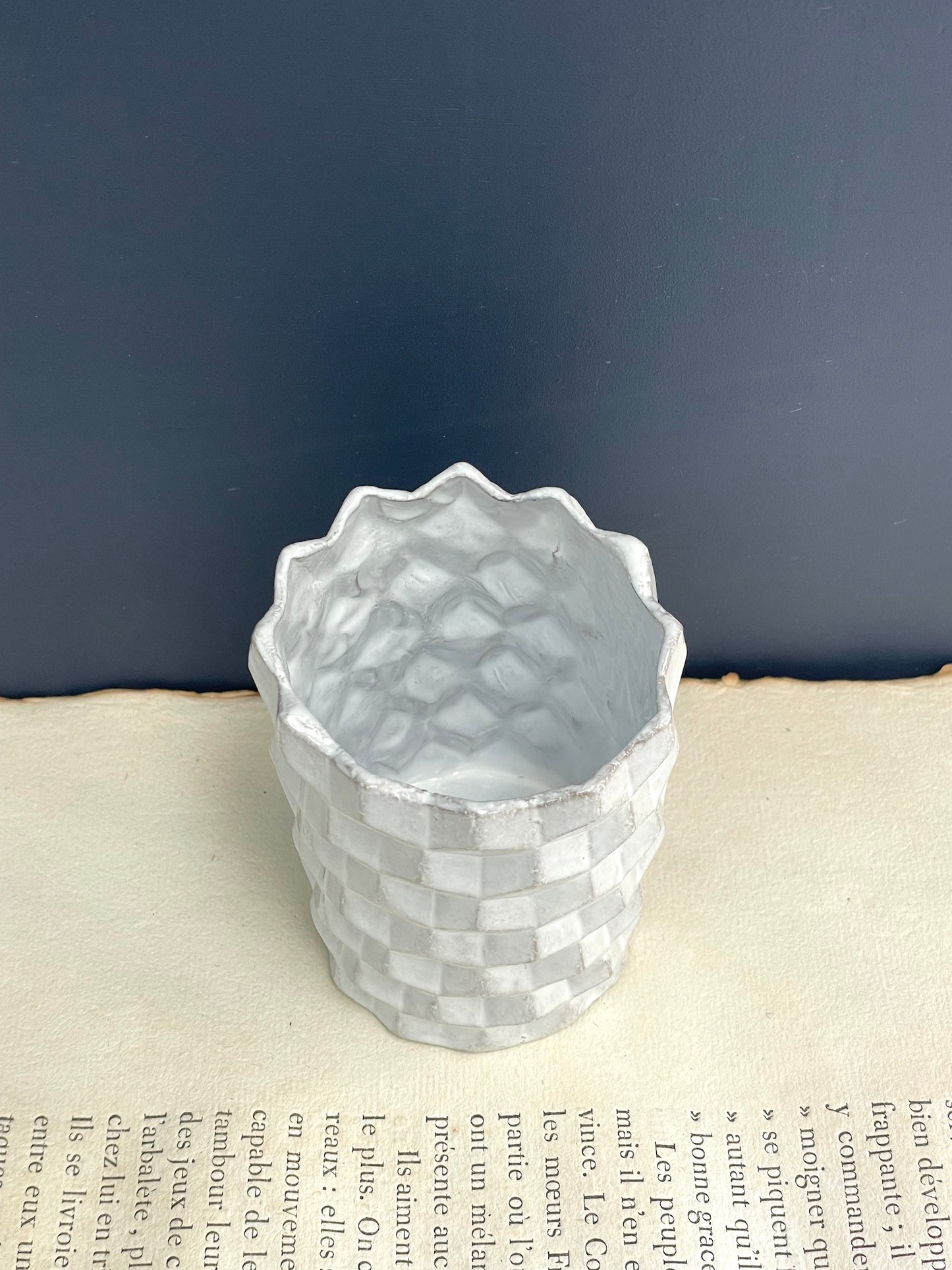 Astier de Villatte Small Cube Vase