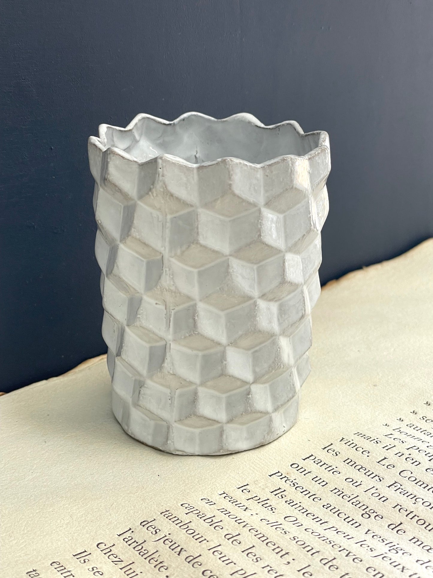 Astier de Villatte Small Cube Vase