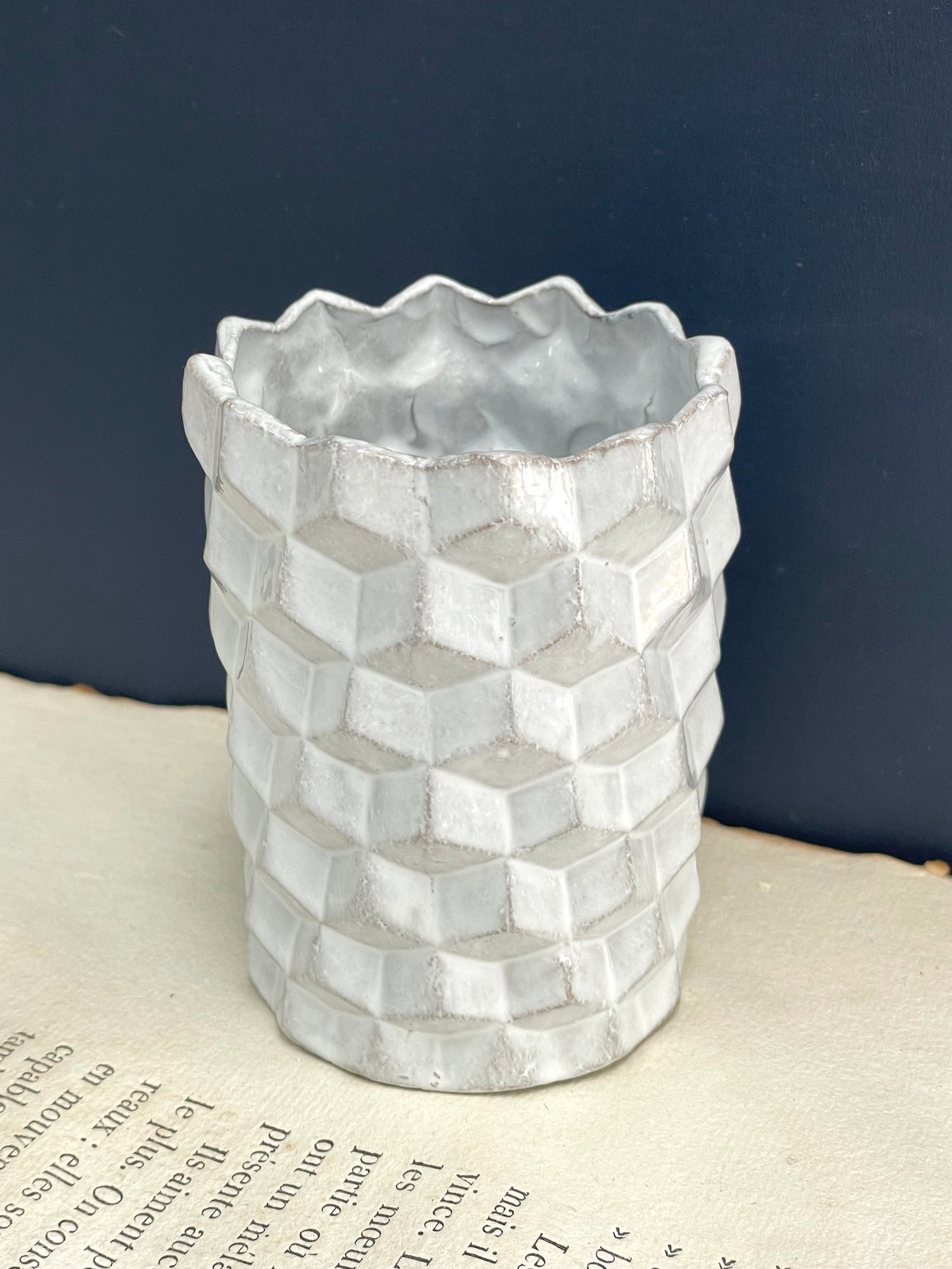 Astier de Villatte Small Cube Vase