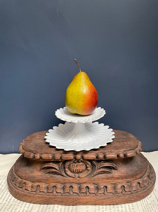 Astier de Villatte Twisted Two Level Cake Stand