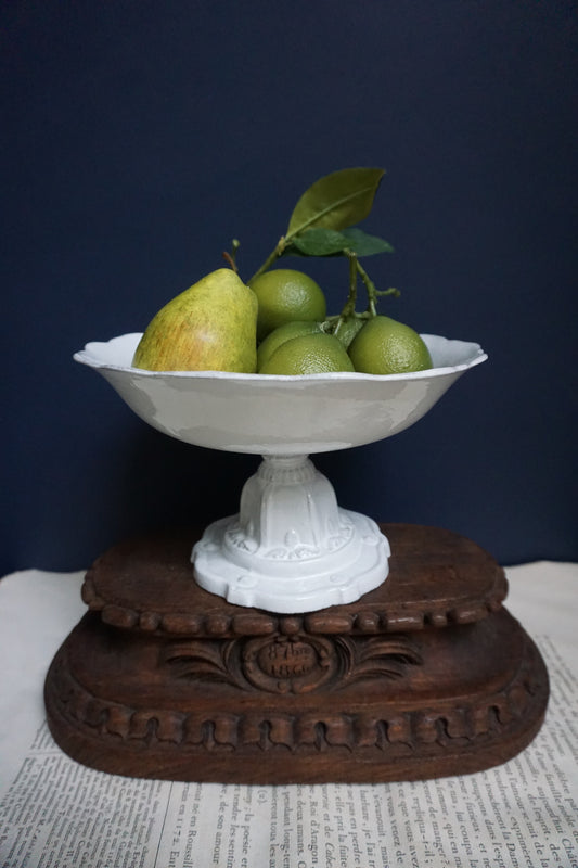 Astier de Villatte Large Vauban Dish with Stand