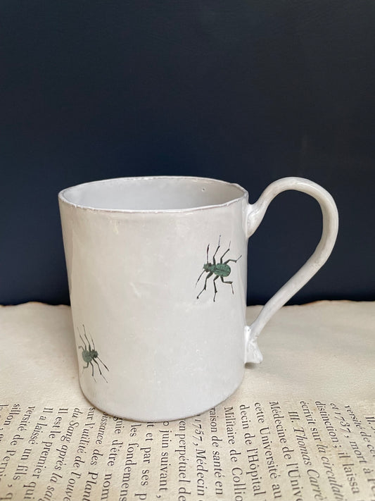 Astier de Villatte 'Two Beetle' John Derian Mug