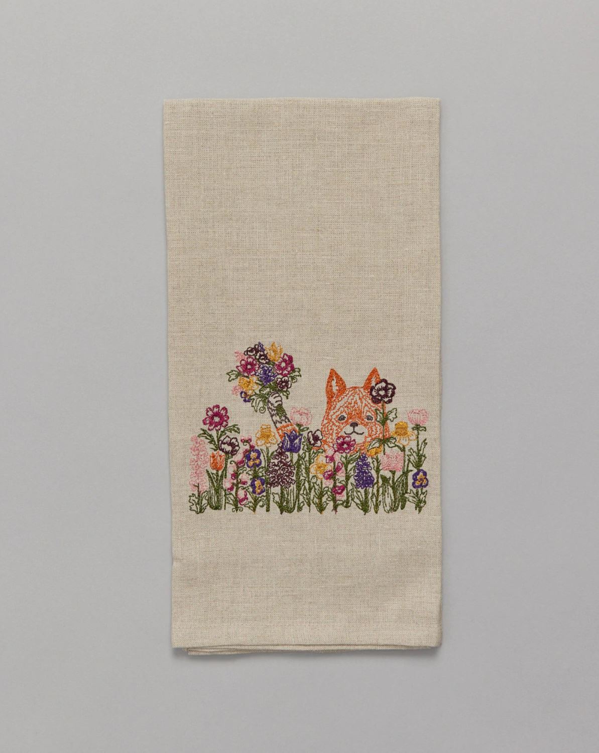 Coral & Tusk 'Bunch of Love' Embroidered Tea Towel