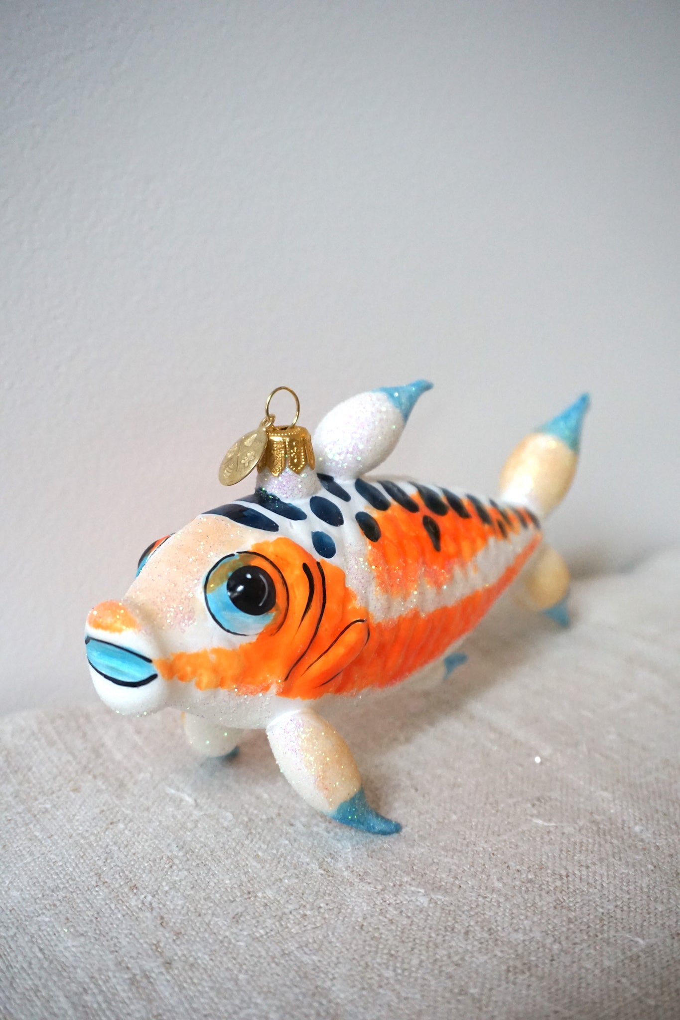 Polish Glass Christmas Ornament - Koi Fish