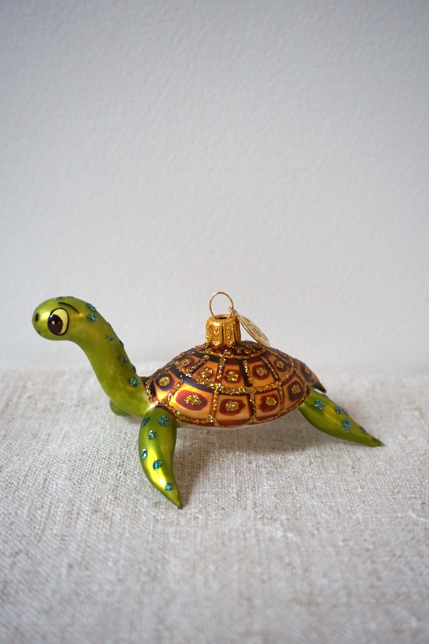 Polish Glass Christmas Ornament - Sea Turtle