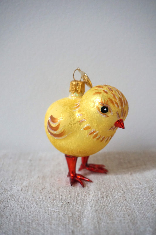 Polish Glass Ornament - Chick