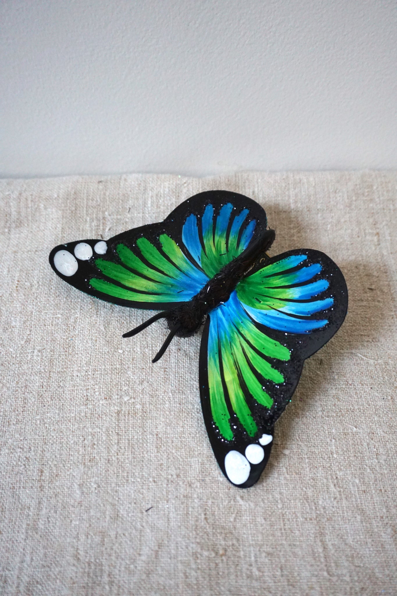 Polish Glass Christmas Ornament - Butterfly